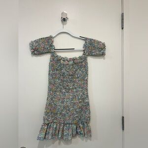 Floral Off-Shoulder Mini Dress